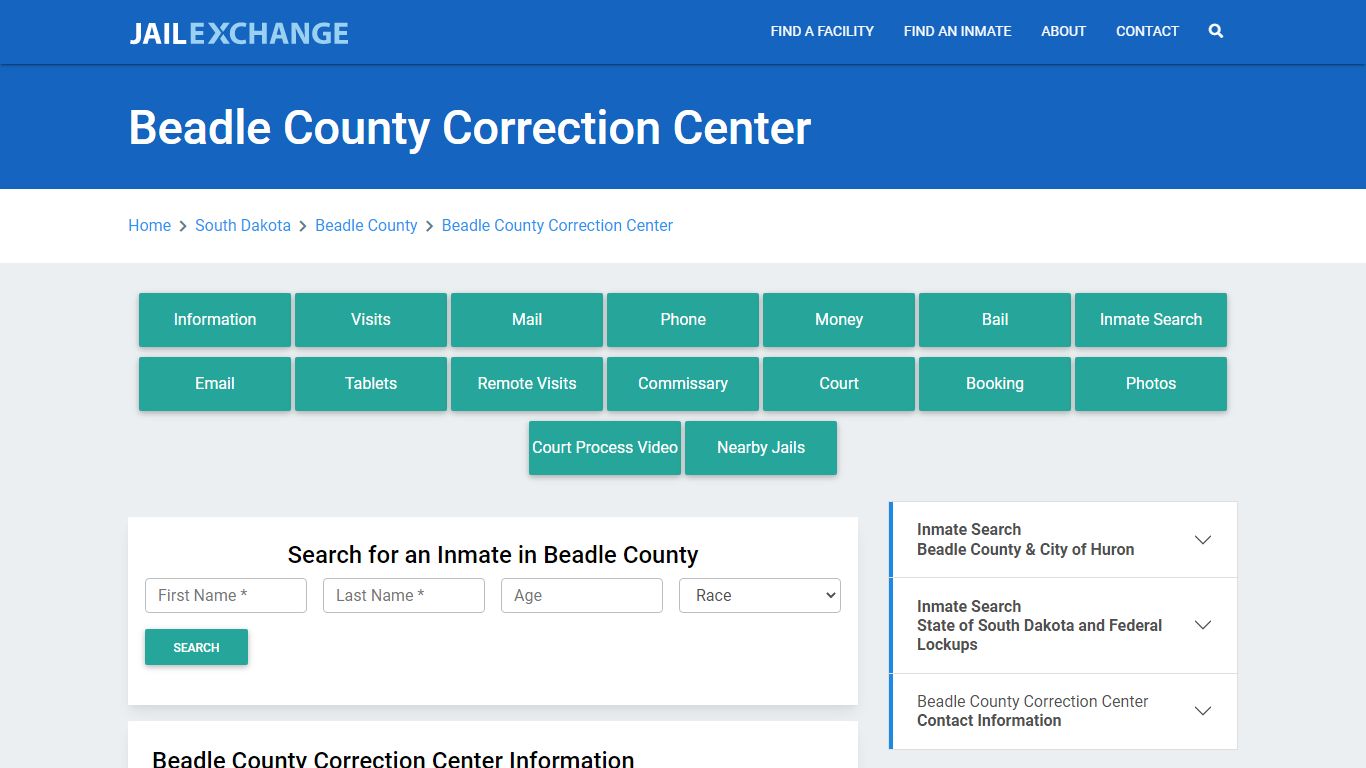 Beadle County Correction Center - Jail Exchange